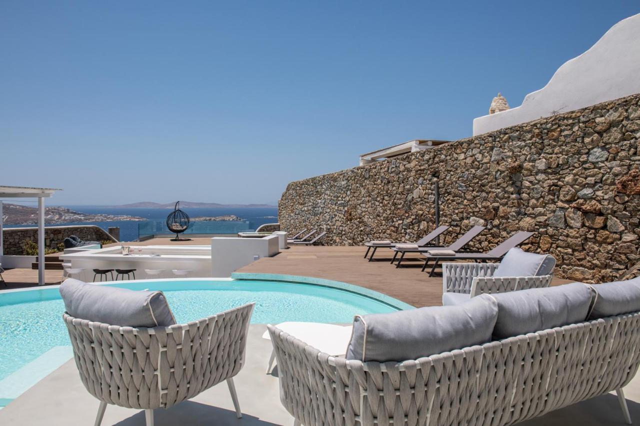 Villa In Mykonos - 6 Bedroom - 1Km From Mykonos Town - Infinity Pool - Sunset View מראה חיצוני תמונה